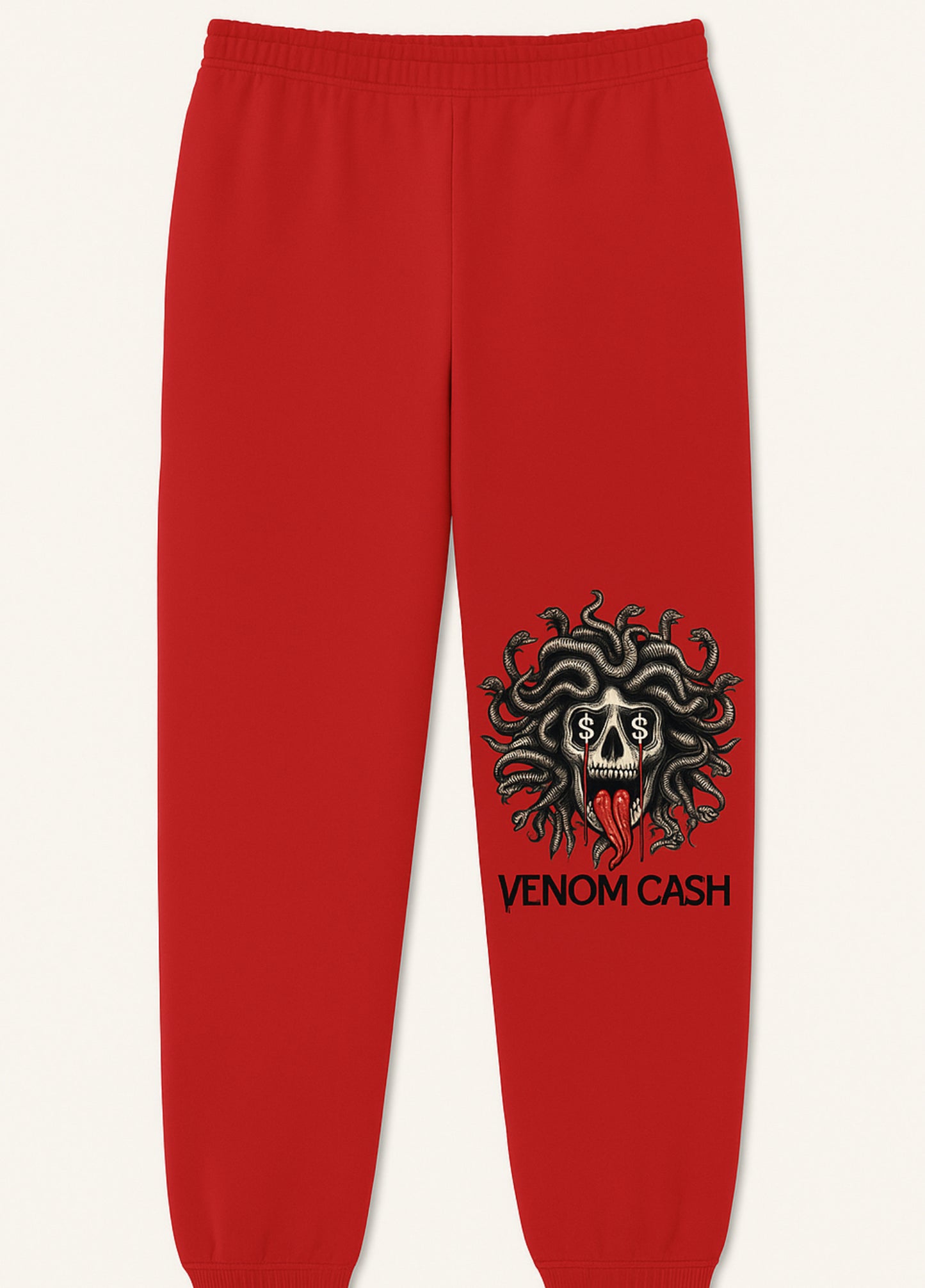 venom cash red 2 pc jogger set