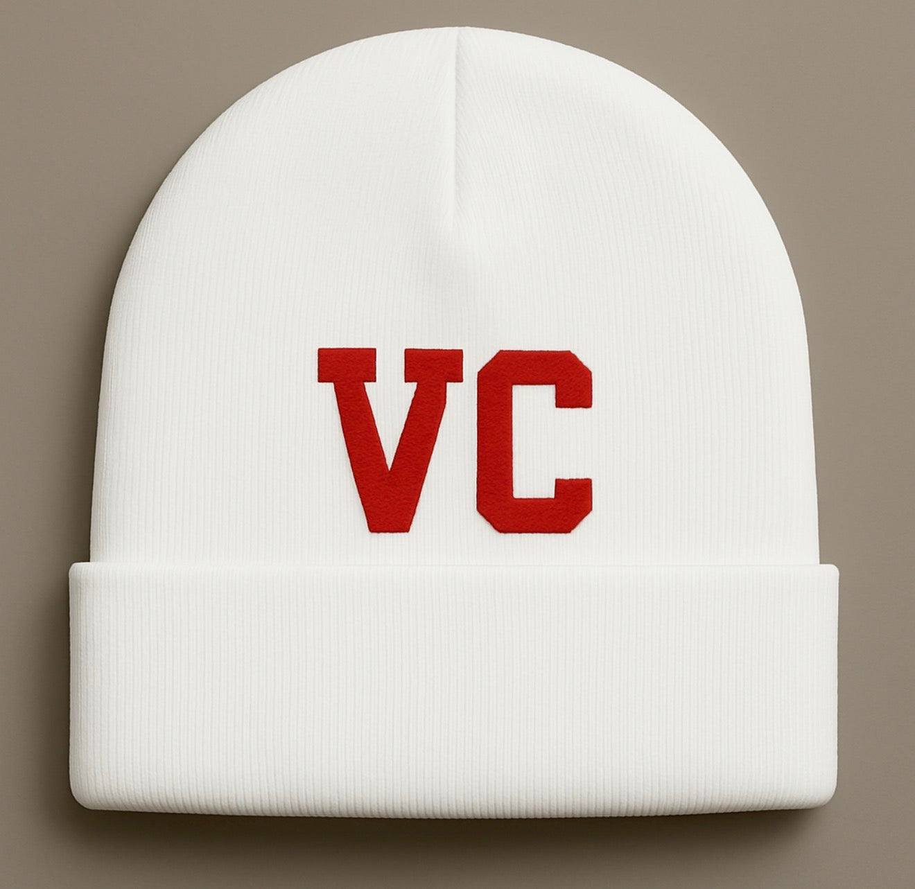 vc letter beanie