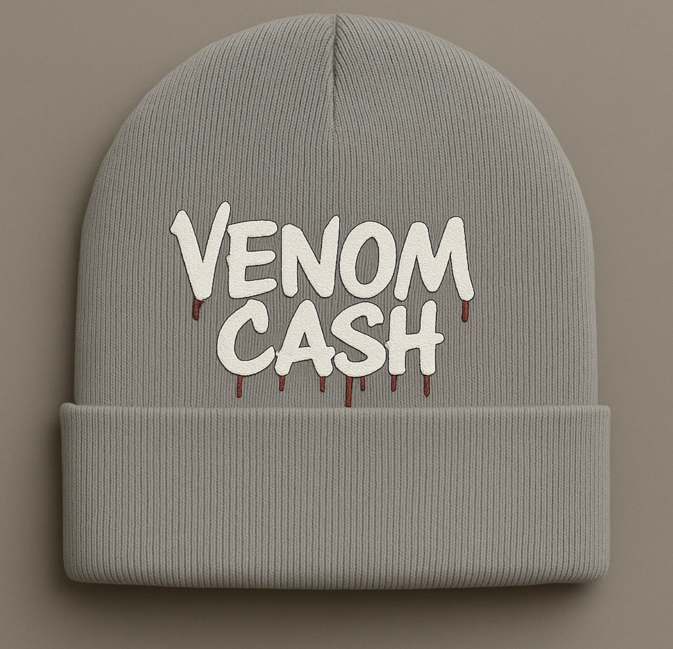 venom cash graffiti beanie
